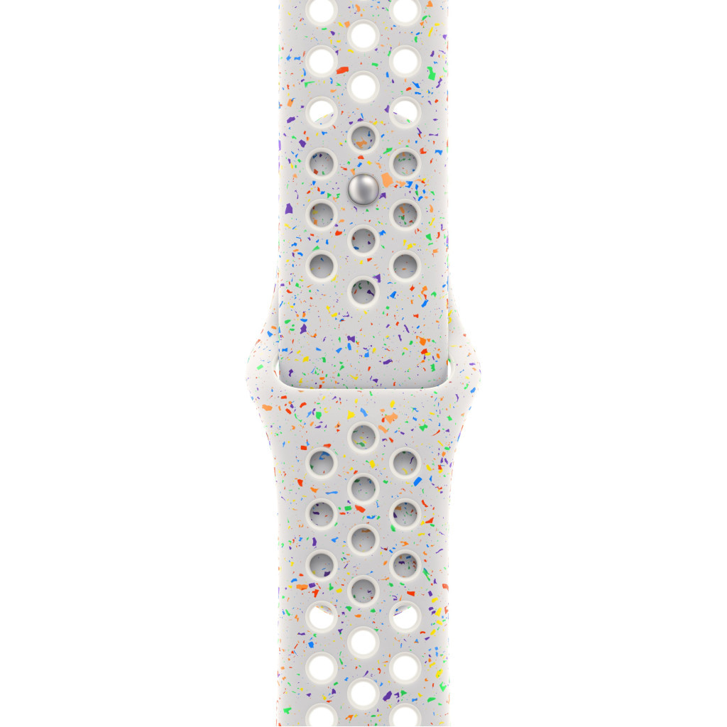 Ремінець до смарт-годинника Apple 45mm Pure Platinum Nike Sport Band - M/L (MUV13ZM/A) - зображення 2