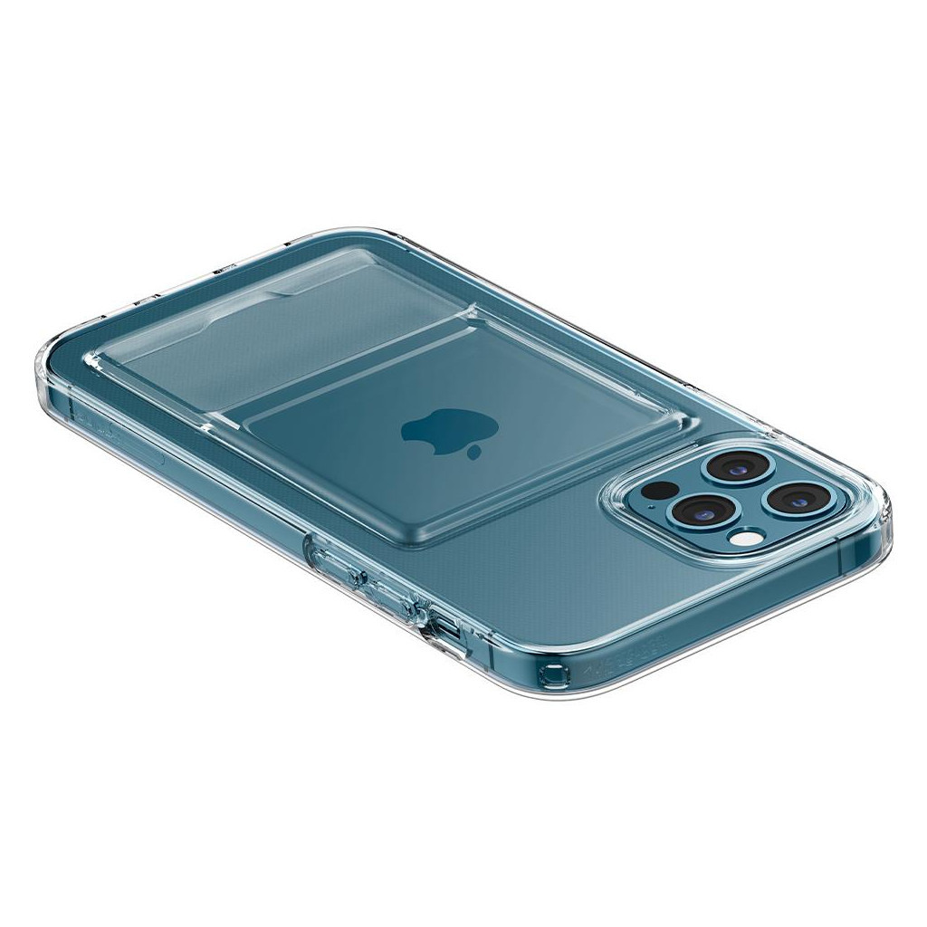 Чохол до мобільного телефона Spigen iPhone 12 /12 Pro Crystal Slot, Crystal Clear (ACS02576) - зображення 5