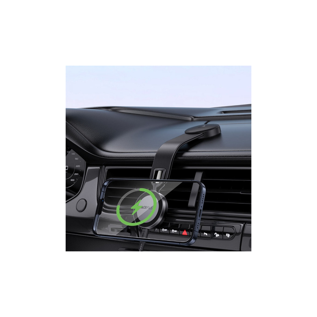 Універсальний автотримач Acefast D37 Magnetic wireless (6974316283546) - изображение 7