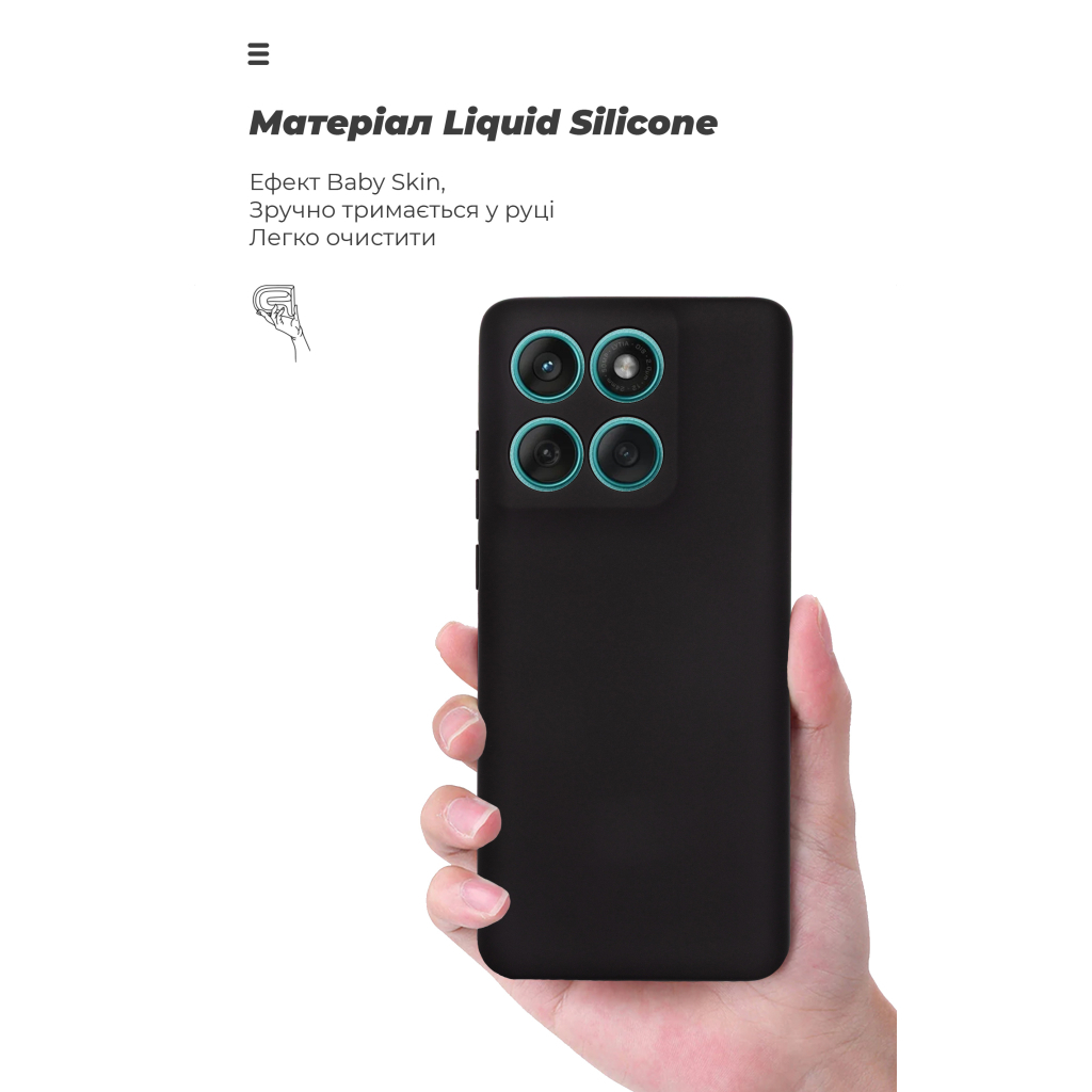 Чохол до мобільного телефона Armorstandart ICON Motorola Edge 60 Fusion 5G Black (ARM85382) - зображення 7