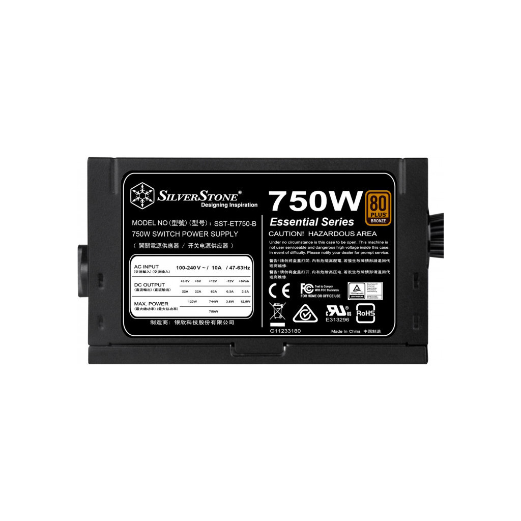 Блок живлення Silver Stone 750W STRIDER (SST-ET750-B) - зображення 3