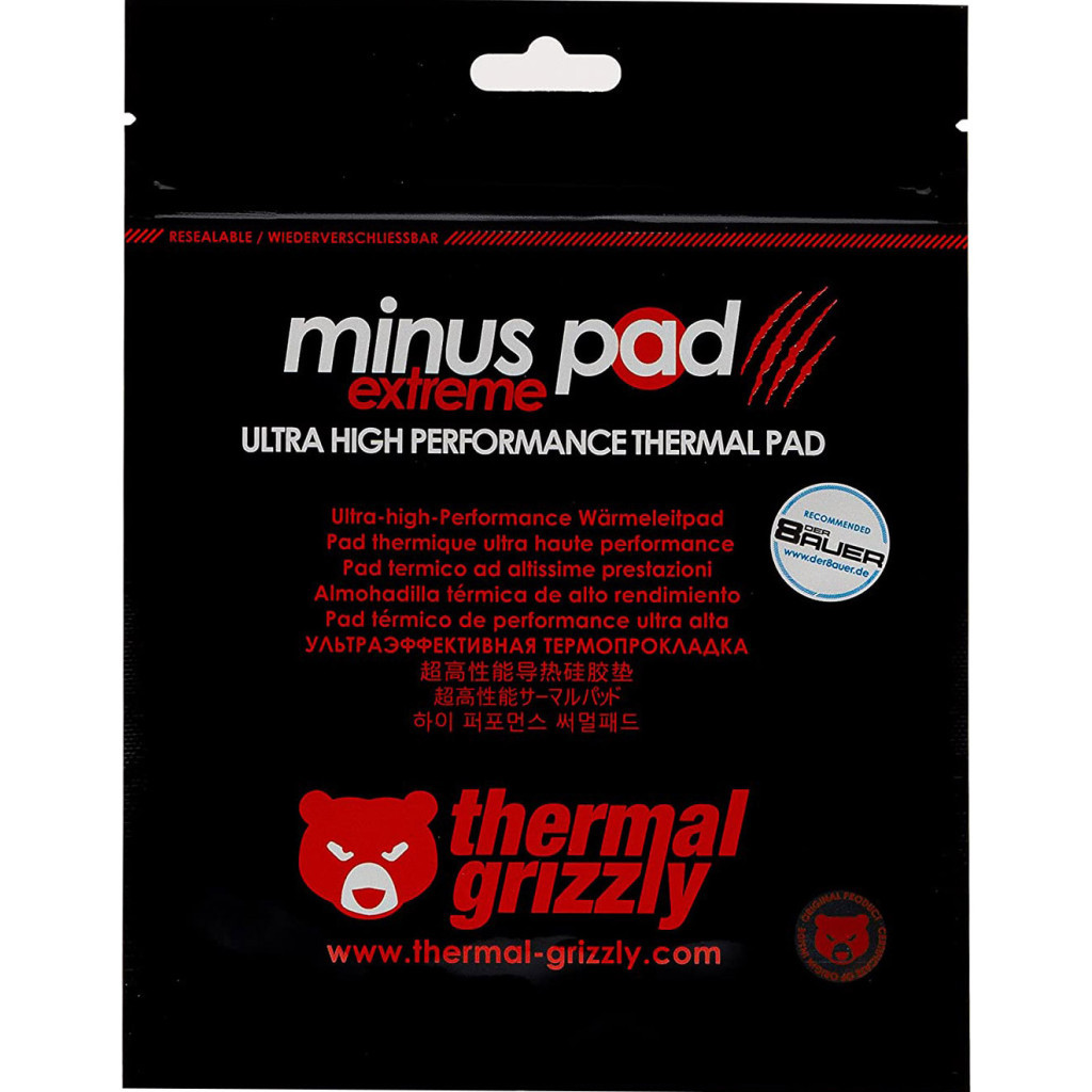 Термопрокладка Thermal Grizzly Minus Pad Extreme 120x20x1.0 mm (TG-MPE-120-20-10-R) - зображення 3