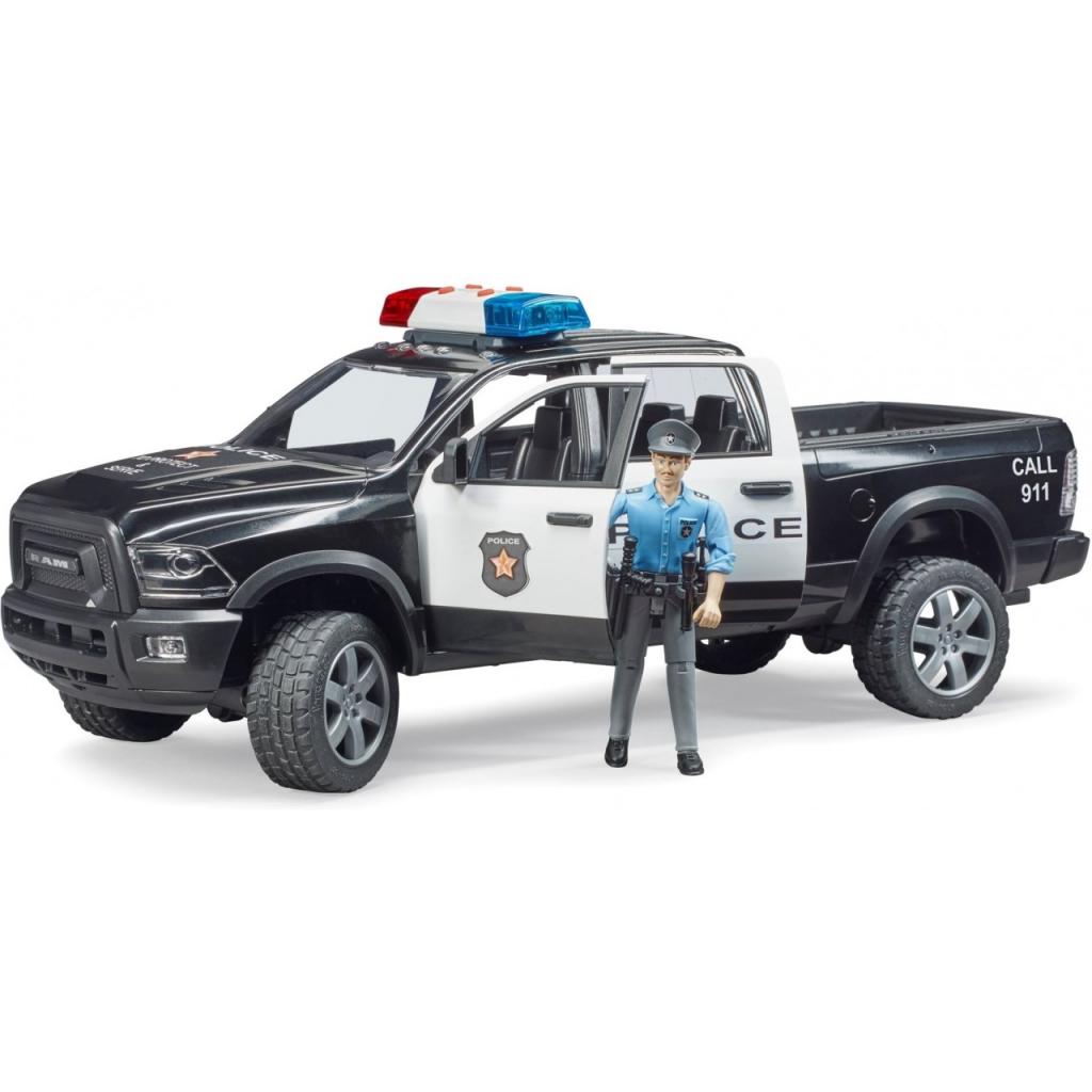 Спецтехніка Bruder поліцейський пікап Wrangler з поліцейським (02505) - зображення 2