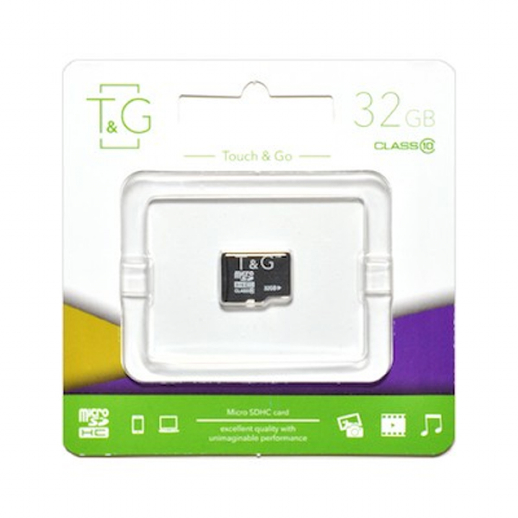 Карта пам'яті T&G 32GB microSDHC class 10 UHS-I (TG-32GBSD10U1-00) - зображення 1