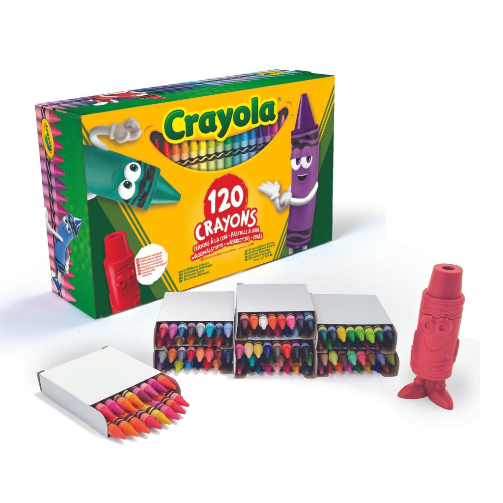 Олівці кольорові Crayola воскові, 120 шт зі стругачкою (52-6920) - зображення 2