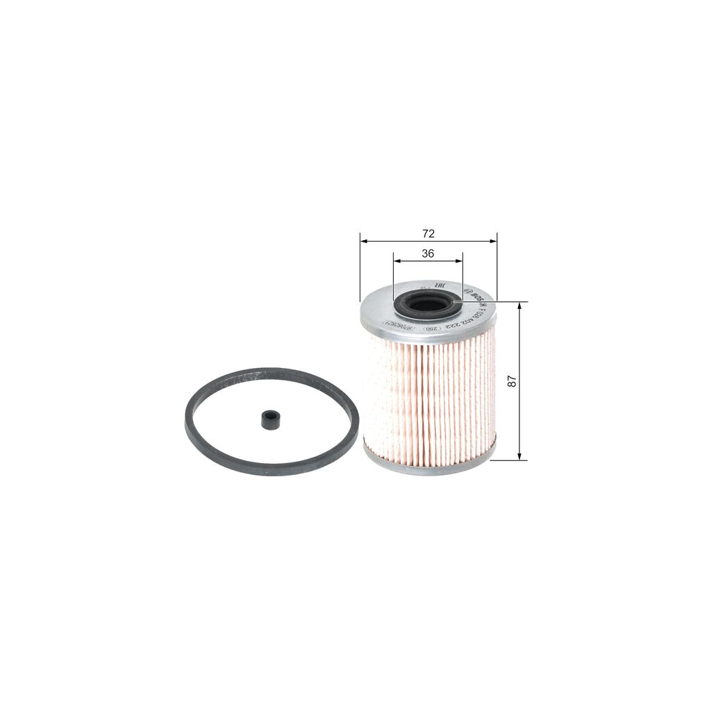 Фільтр паливний Bosch F026402222 - изображение 5