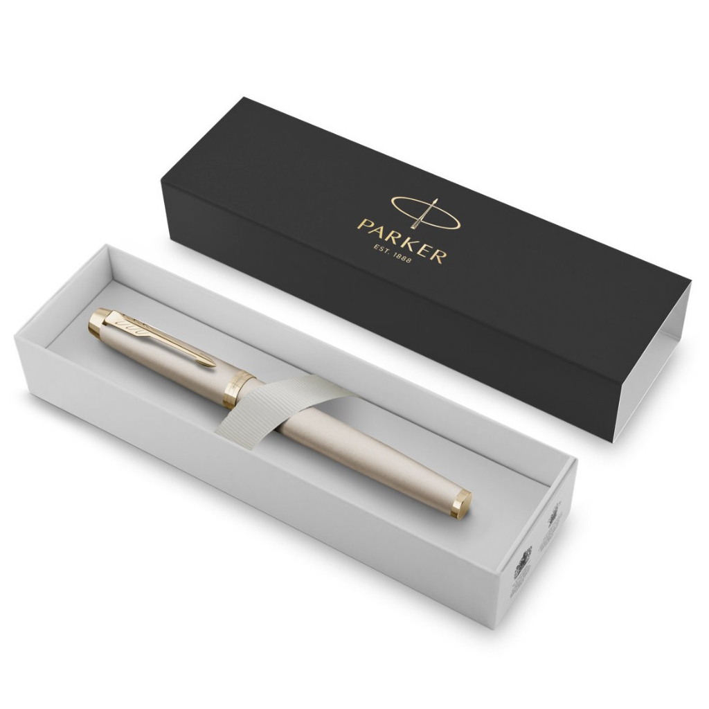 Ручка пір'яна Parker IM 17 Professionals Monochrome Champagne  FP F (28 211) - зображення 4