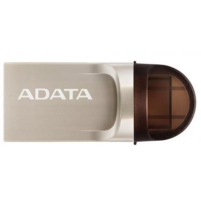 USB флеш накопичувач ADATA 64GB UC370 Golden USB 3.1 Type-C (AUC370-64G-RGD) - зображення 1