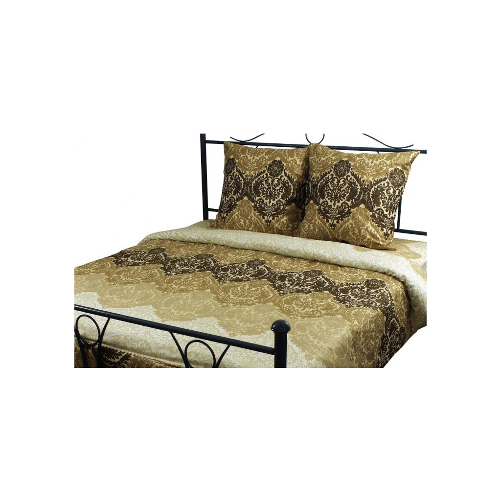 Постільна білизна Руно Сатин євро (845.137К_3603 Beige Brown) - зображення 2