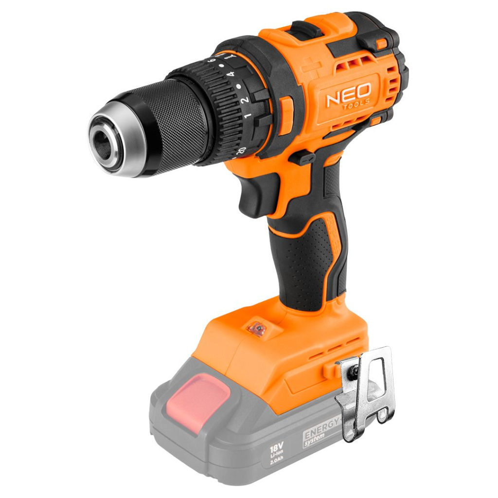 Шуруповерт Neo Tools Energy+ 18V, безщітковий, 95Нм, 0-320/0-1700об/хв 1.2кг (без АКБ та ЗП) (04-619) - зображення 1