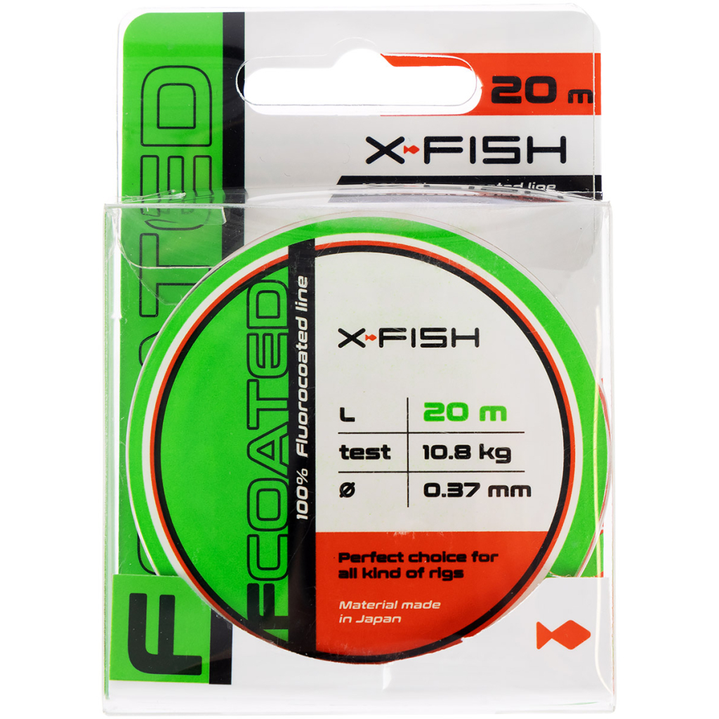 Флюорокарбон X-Fish FCoated 20m 0.37mm 10.8kg (1917.01.50) - зображення 2