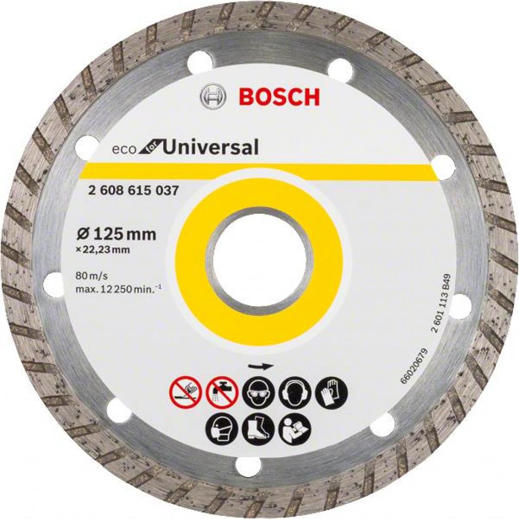 Круг відрізний Bosch ECO Universal Turbo 125-22.23 (2.608.615.037) - зображення 1