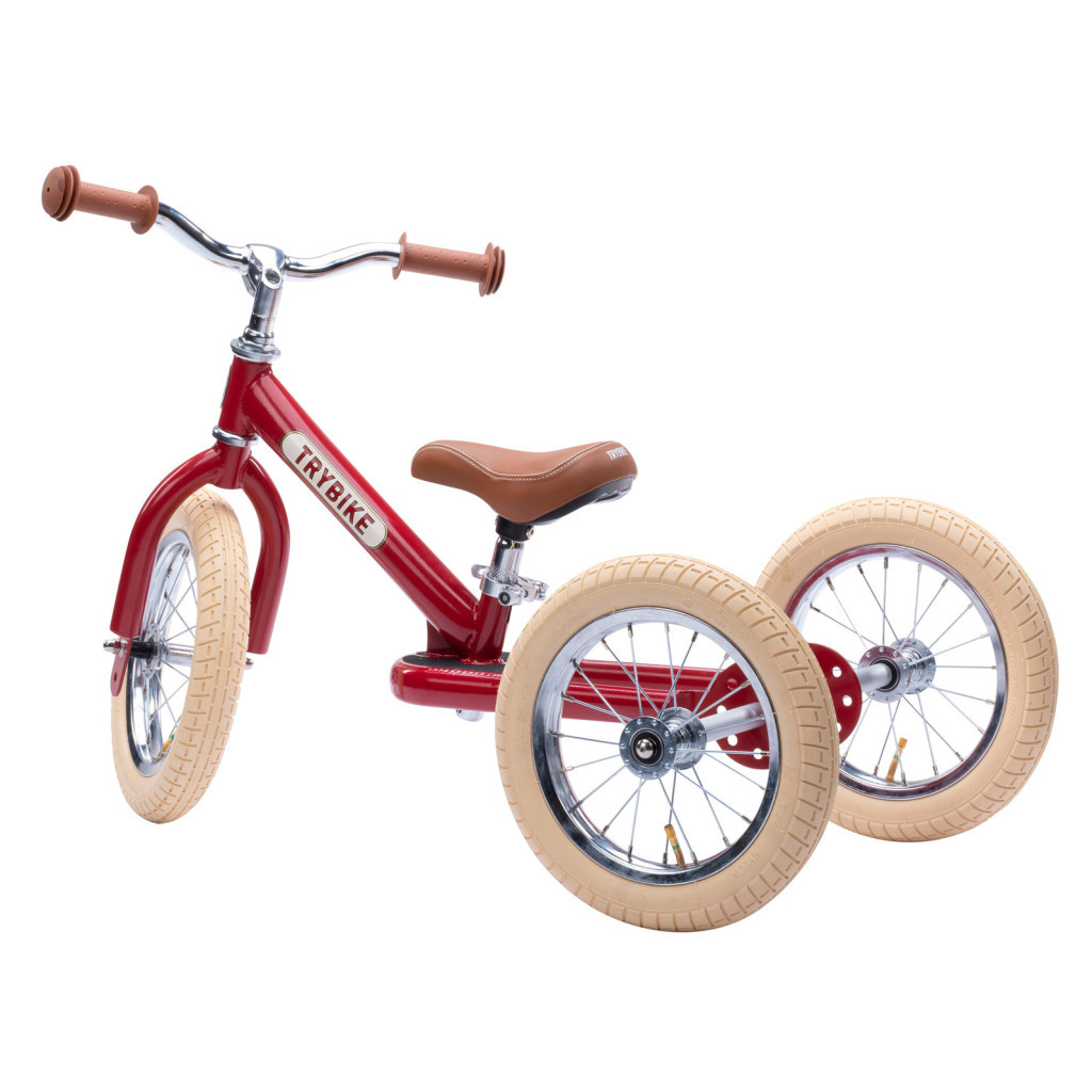 Біговел Trybike триколісний балансуючий рубіновий (TBS-2-RED-VIN+TBS-100-TKV) - зображення 2
