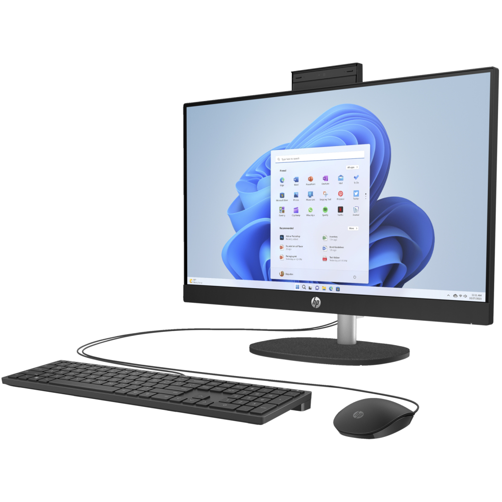 Комп'ютер HP 24-cr1007ua AiO / Ultra5-125U, 16, 512, WiFi, Cam, K&M (AE0P6EA) - зображення 3