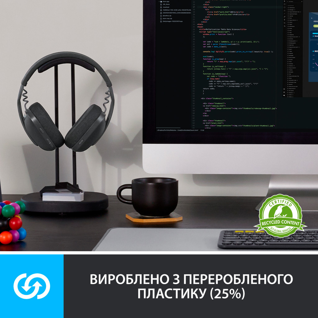 Навушники Logitech Zone Vibe 100 Wireless Rose (981-001224) - зображення 9