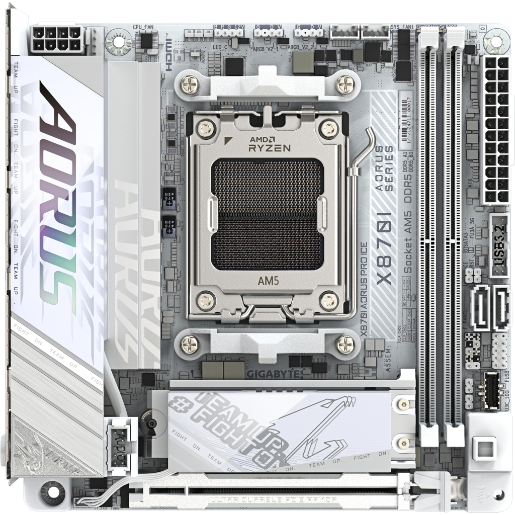 Материнська плата GIGABYTE X870I AORUS PRO ICE - зображення 1