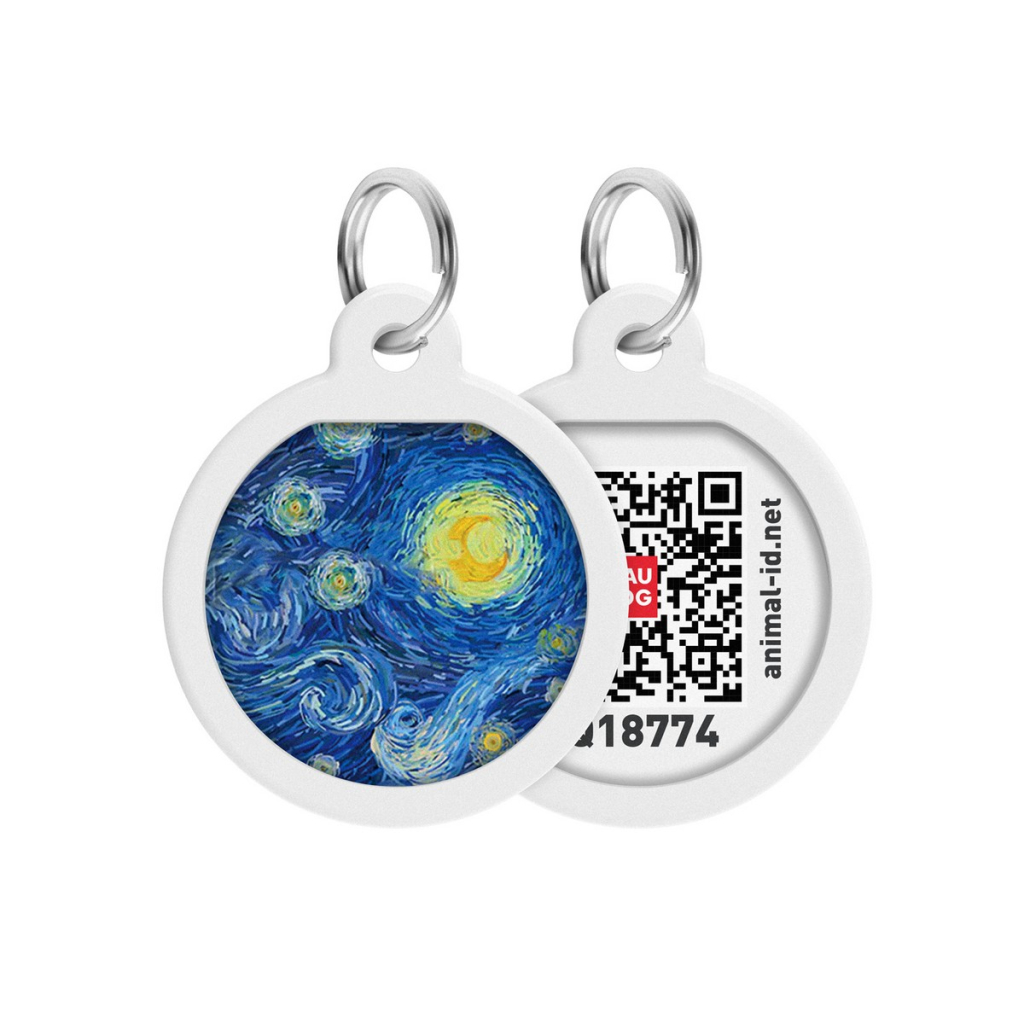 Адресник для тварин WAUDOG Smart ID з QR паспортом "Водяні лілії", коло 25 мм (0625-0201) - изображение 5