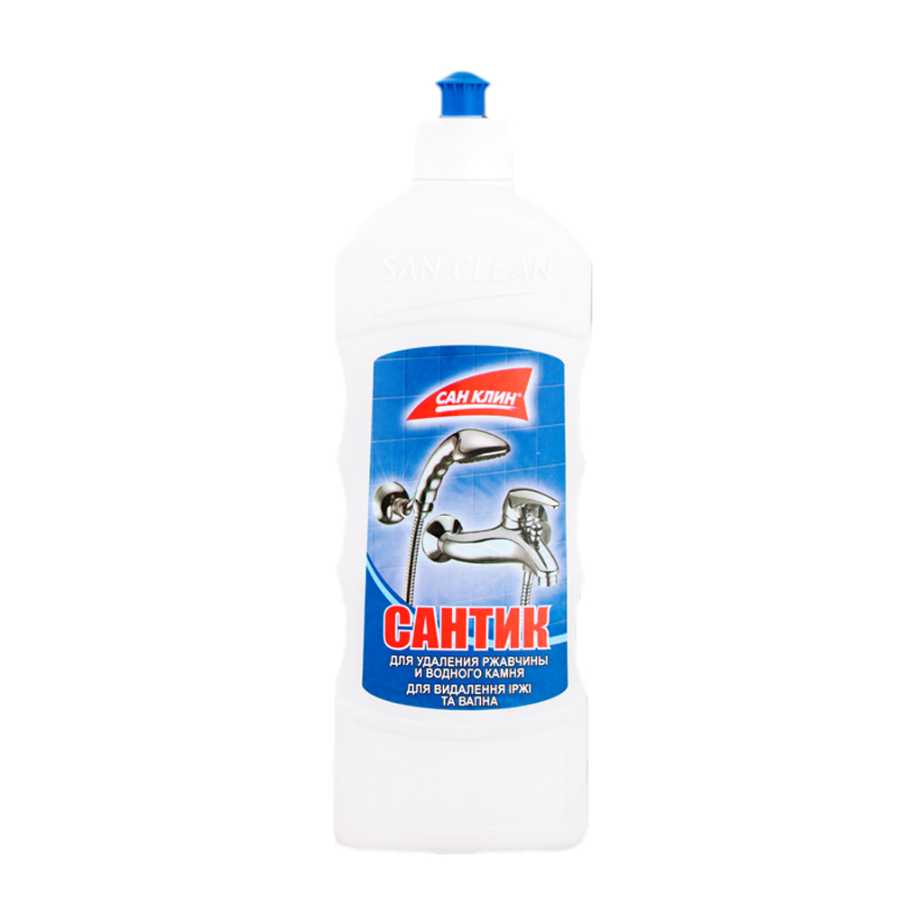 Рідина для чищення ванн San Clean Для видалення іржі та вапна 500 мл (4820003540565) - зображення 1