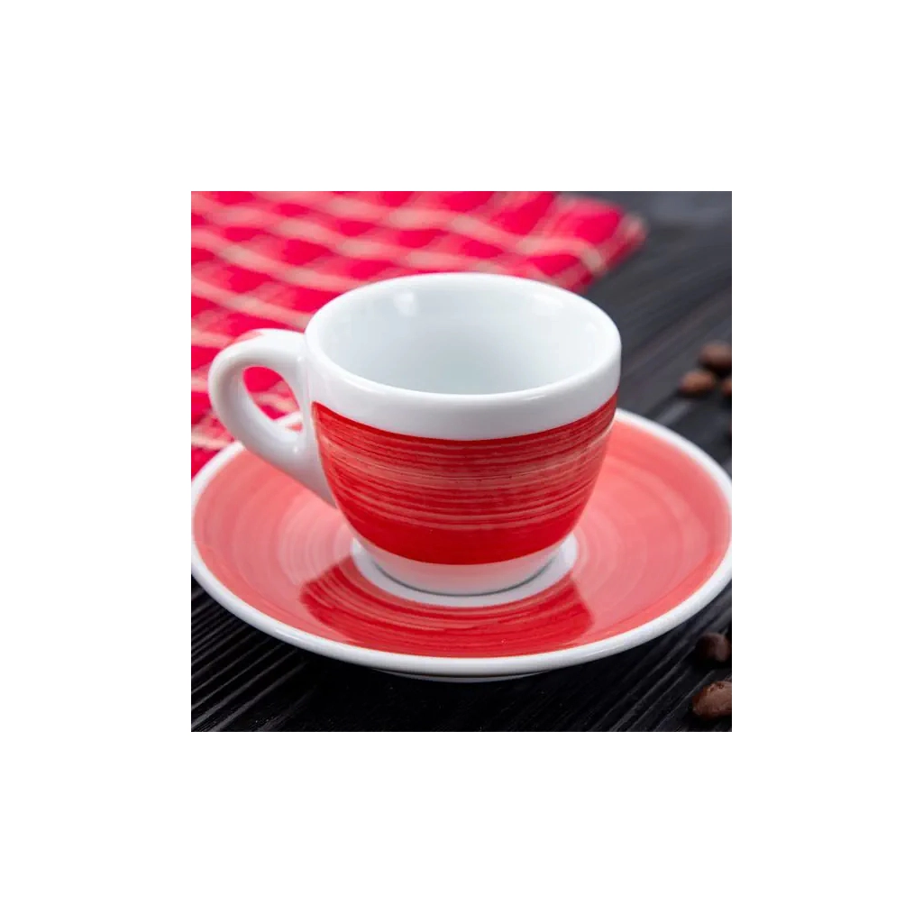 Чашка Ancap cappuccino 180 мл, серія Verona Millecolori Red (35118) - зображення 2