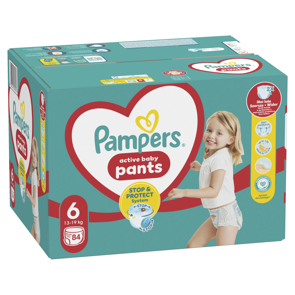 Підгузки Pampers трусики Pants Giant Розмір 6 (14-19 кг) 84 шт (8006540069530) - зображення 2