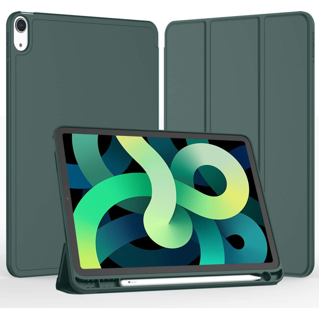 Чохол до планшета BeCover Direct Charge Pen mount Pencil Apple iPad Air 5 (2022) 10.9" Dark Green (708776) - зображення 2