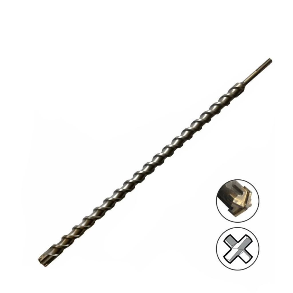 Бур HAISSER SDS-Max Industrial - 45x1000 мм (116478) - зображення 1