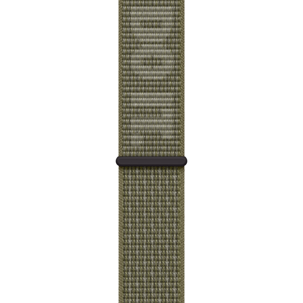 Ремінець до смарт-годинника Apple 45mm Nike Sport Loop Sequoia/Pure Platinum (MPJ23ZM/A) - зображення 1