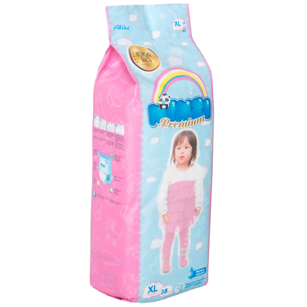 Підгузки Mimzi XL 12-17 кг 38 шт. (MPXL38) (4820209800142) - зображення 3