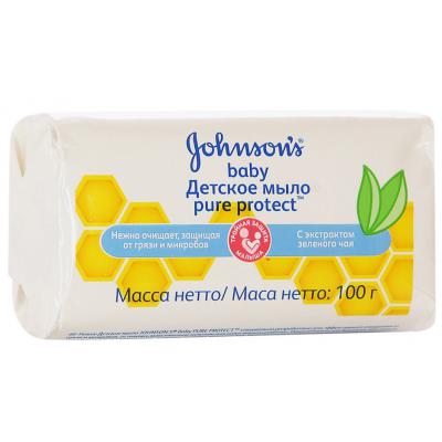 Дитяче мило Johnson’s baby Pure Protect 100 г (3574661115122) - зображення 1