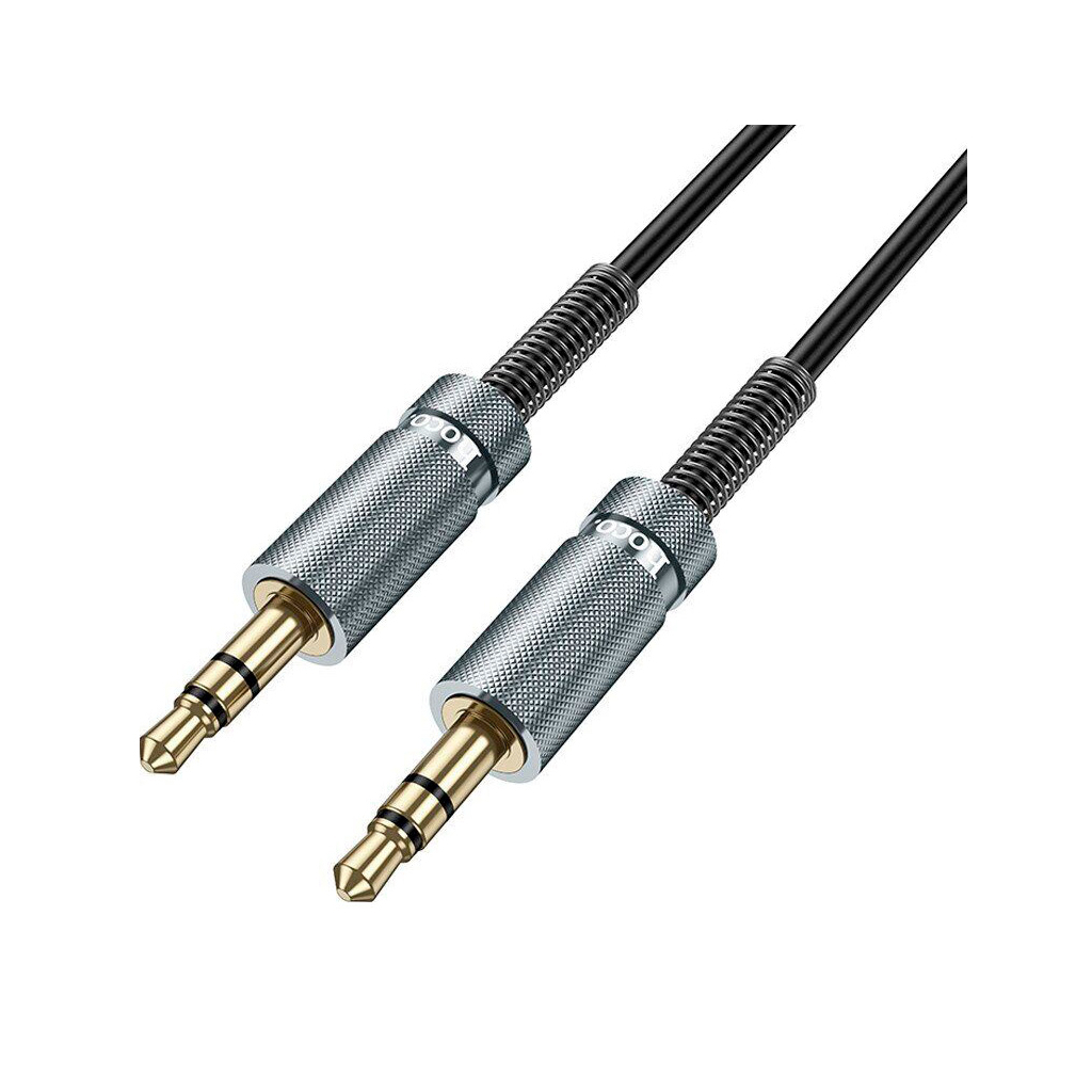 Кабель мультимедійний 3.5mm M to 3.5mm M 3.0m Black HOCO (6942007631235) - изображение 4