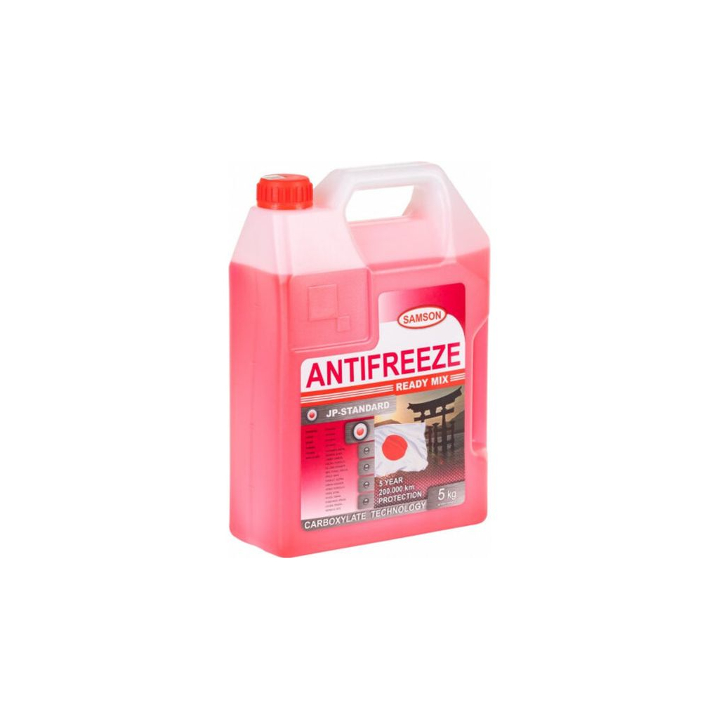 Антифриз SAMSON JP-Standard RED (-40) 5кг. Carboxylate special Japan cars (803245) - зображення 2