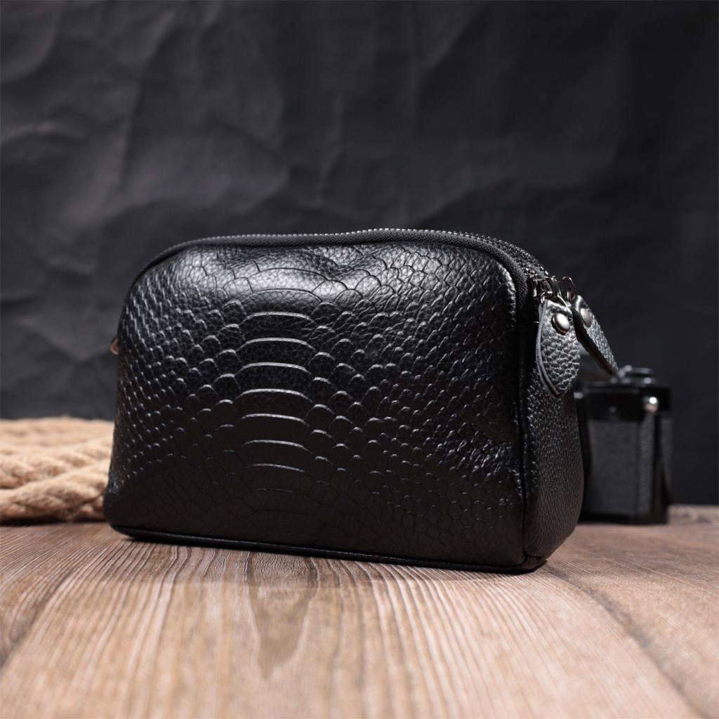 Сумка Vintage З натуральної шкіри Чорна (22799) - зображення 12