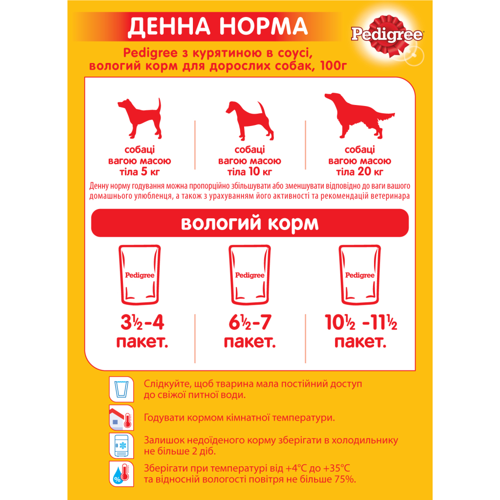 Вологий корм для собак Pedigree Курка та овочі в соусі 100 г (5900951017322) - зображення 6