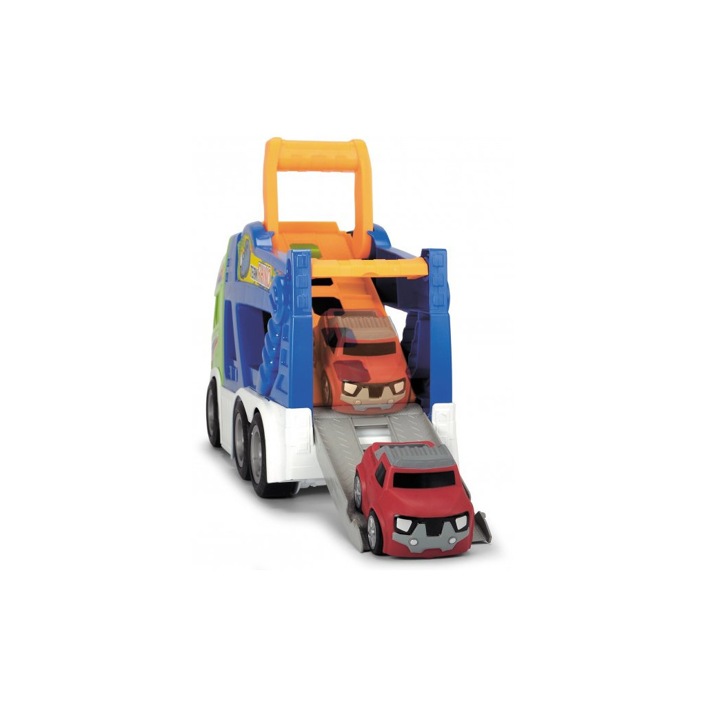 Спецтехніка Dickie Toys Транспортер АВС "Сканія. Тім" з м'якою машинкою, зі звук. та світл. ефектами, 42 см (4117000) - зображення 8