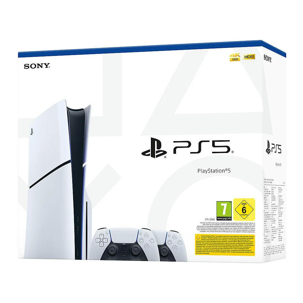Ігрова консоль Sony Playstation 5 Slim (2 геймпада Dualsense) Blu-Ray (1000042045 / 1092204) - зображення 4