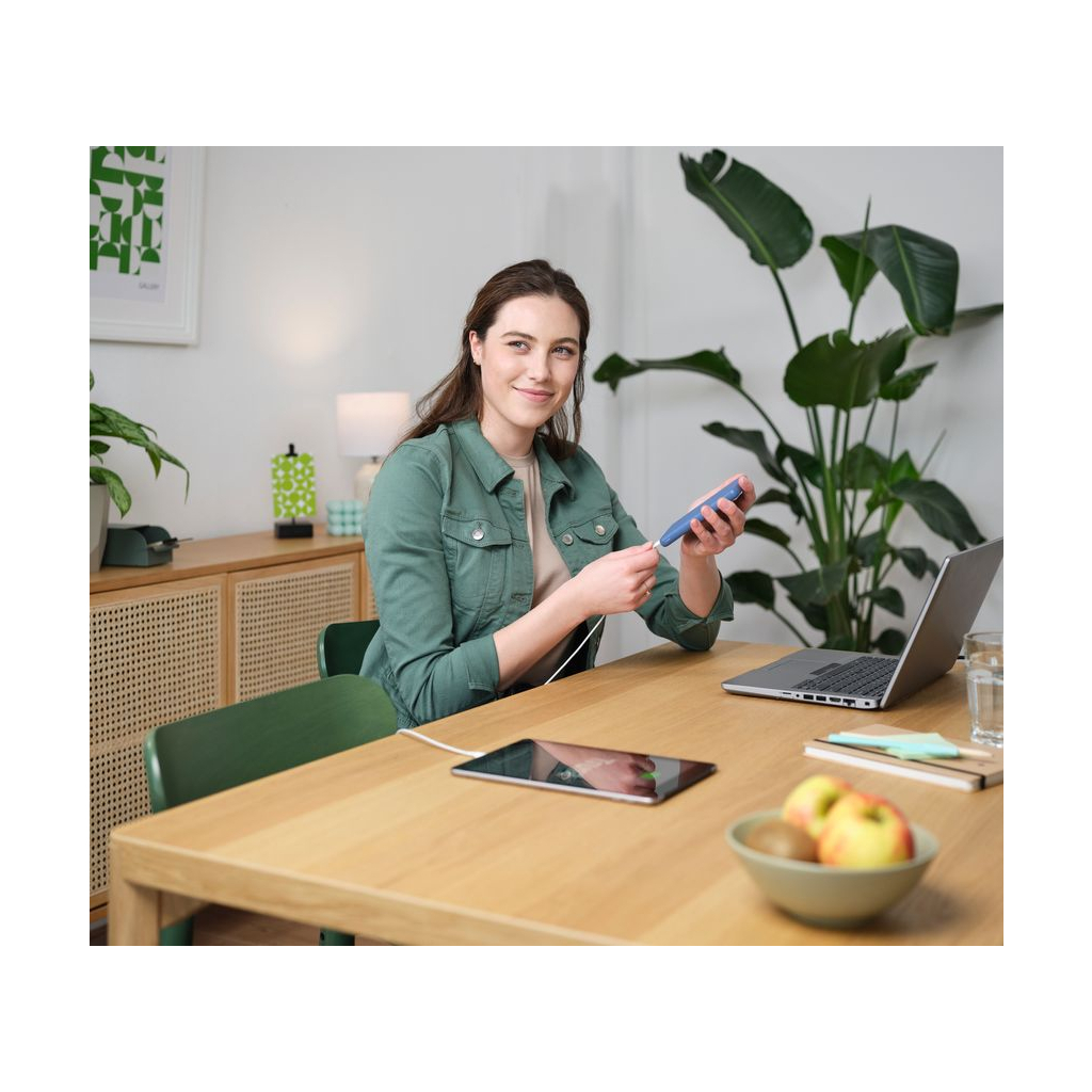 Батарея універсальна Trust 10000mAh Primo ECO, 2хUSB-A/USB-C, 15W, blue (25028_TRUST) - зображення 2