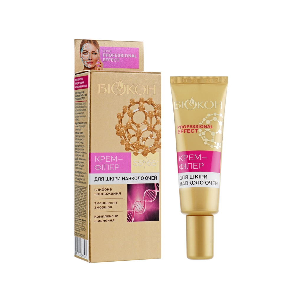 Крем для шкіри навколо очей Біокон Professional Effect 55+/65+ Крем-філер 25 мл (4820160037595) - зображення 1