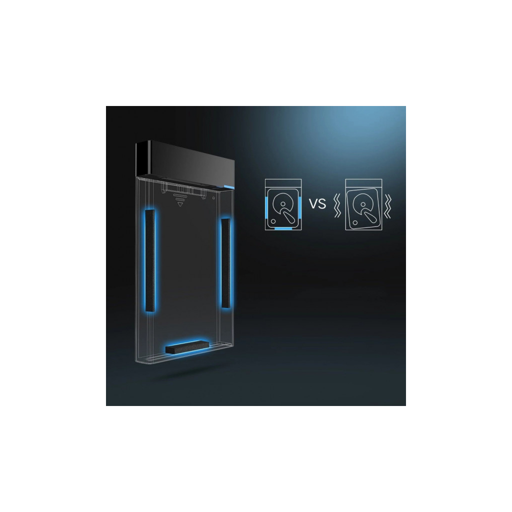 Кишеня зовнішня UGREEN USB 3.0 to M.2 SATA SSD US221 black (30848) - зображення 6
