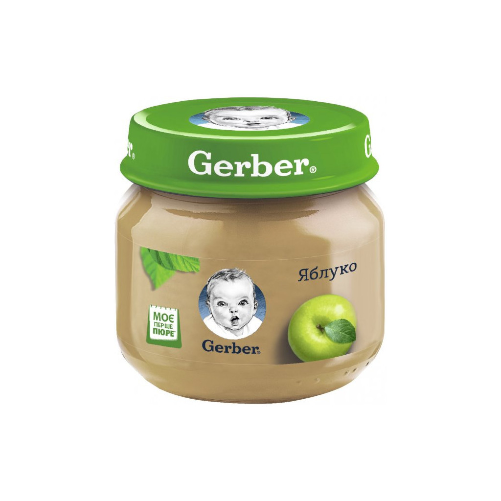Дитяче пюре Gerber Яблуко з 6 місяців 80 г (7613033514036) - изображение 1