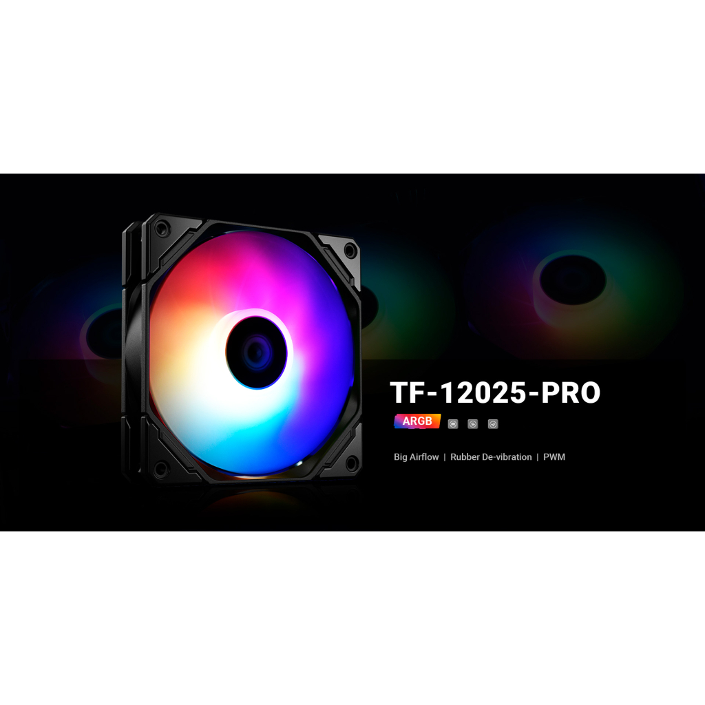 Кулер до корпусу ID-Cooling Вентилятор ID-Cooling TF-12025 Pro ARGB (TF-12025-PRO-ARGB) - зображення 6