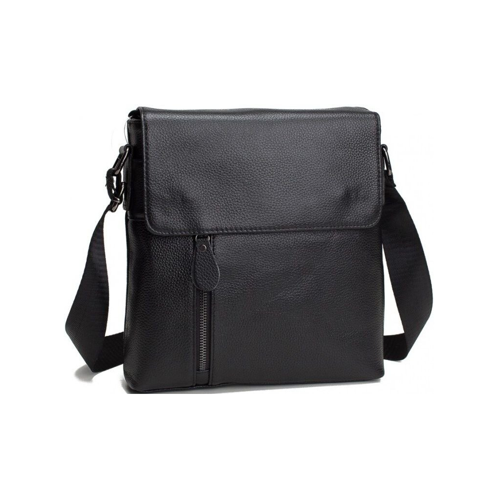 Сумка Vintage Месенджер шкіряна Чорна (14576) - зображення 2