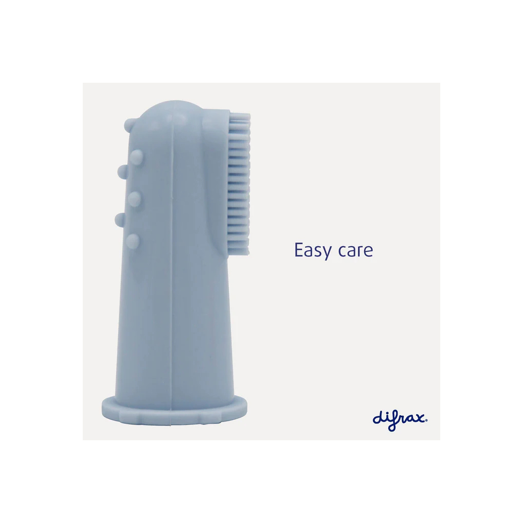 Дитяча зубна щітка Difrax Cиліконова, масажна, Blue (377 Blue) - зображення 5