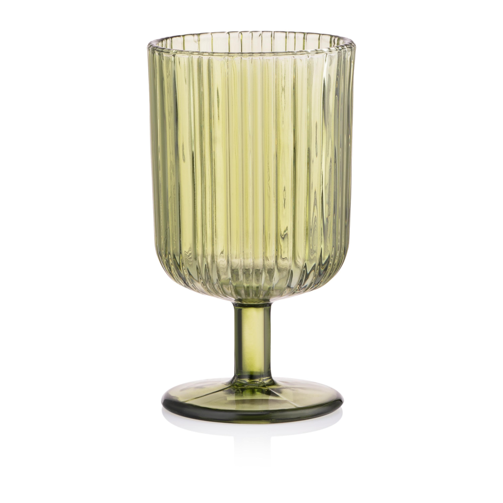 Набір келихів Ardesto 300мл, 2шт, скло, зелений (AR2630GGR) - изображение 1