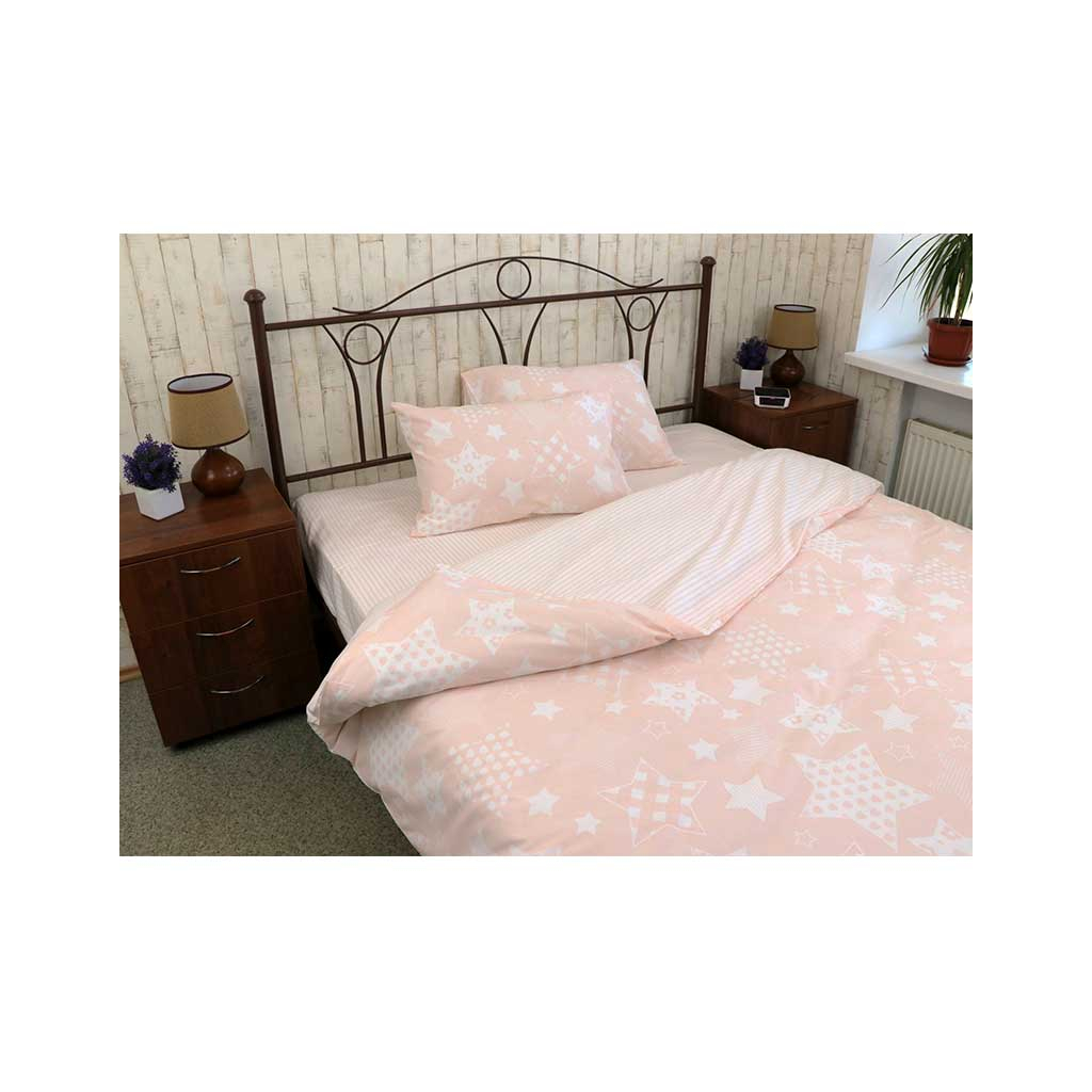 Постільна білизна Руно Beige Star бязь бежева двоспальна (655.114Б_Beige star) - зображення 2