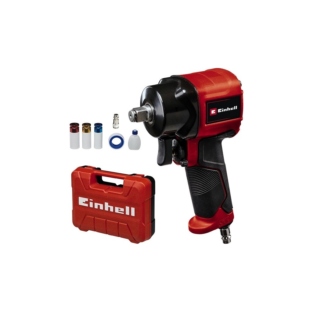 Гайковерт Einhell TC-PW 610 Compact, 610Нм, 6.3бар, 142л/хв, М14, кейс (4138965) - зображення 1