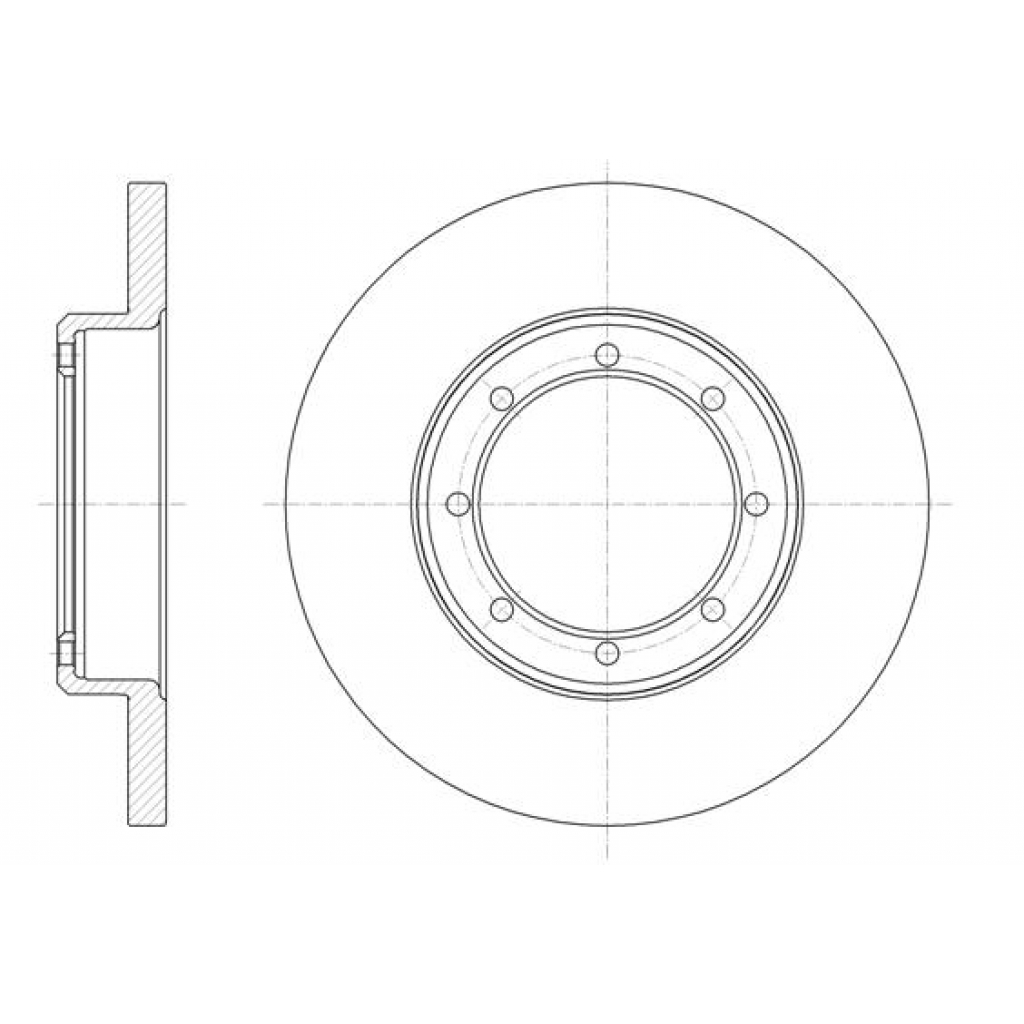 Гальмівний диск REMSA 61476.00 - зображення 1