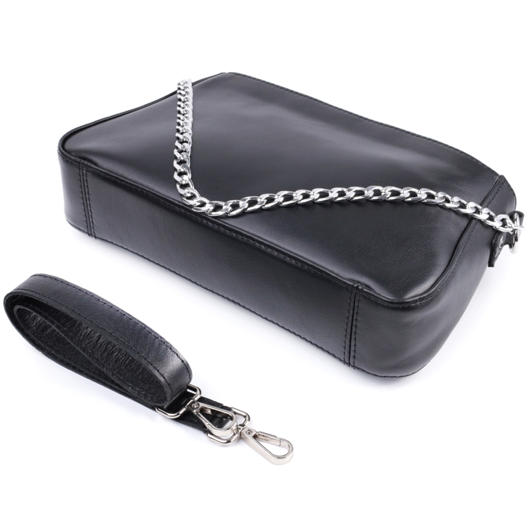 Сумка Shvigel З натуральної шкіри Чорна (22838) - зображення 6