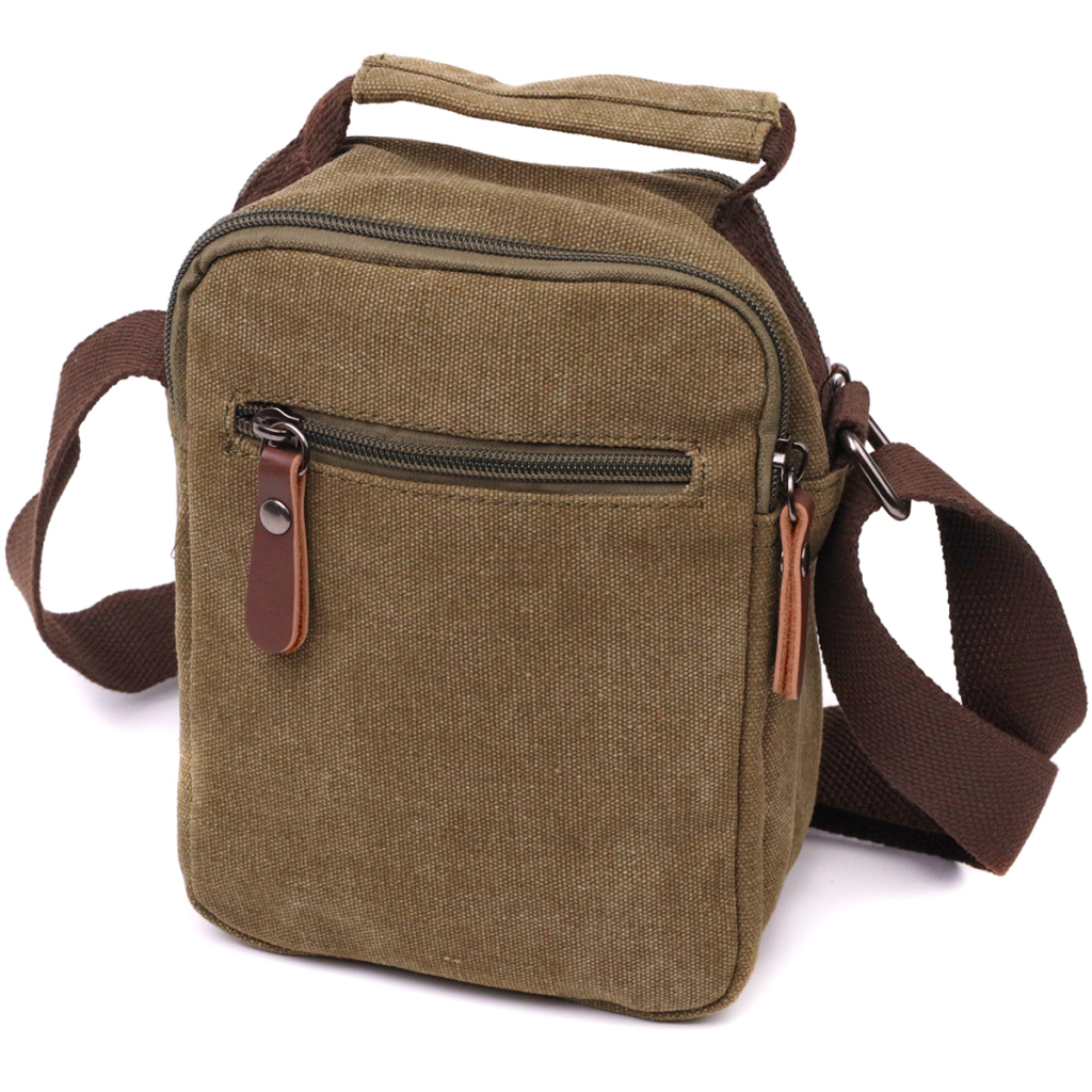 Сумка Vintage З текстилю Оливкова (22219) - зображення 2