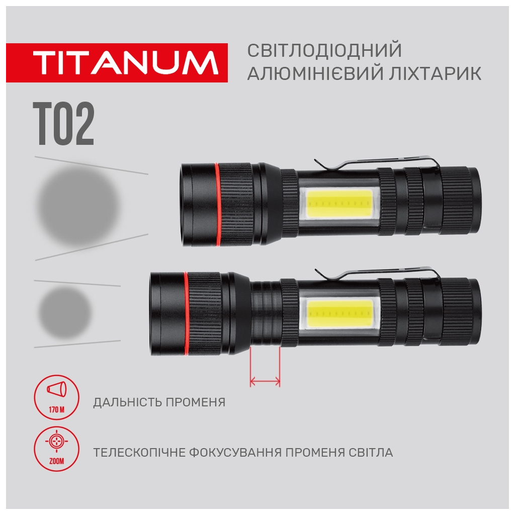 Ліхтар TITANUM 200Lm 6500K (TLF-T02) - зображення 8