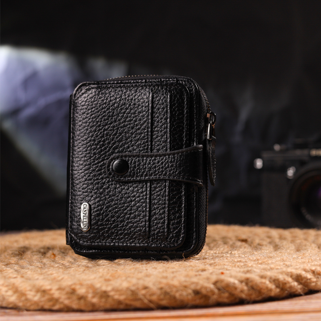 Портмоне Canpellini З натуральної шкіри Чорне (21490) - зображення 9